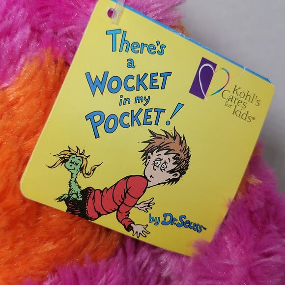 Dr. Seuss "There's A Wocket In My Pocket!" Wocket Plush w/ Tag - Picture 6 of 7